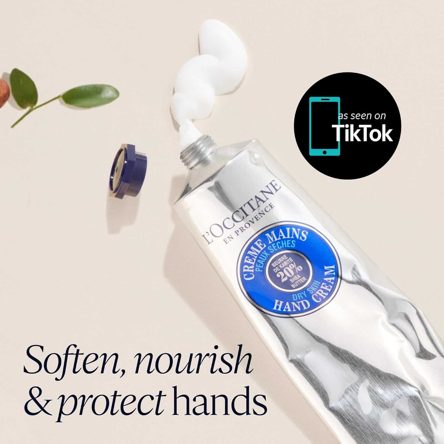 L'Occitane Shea Butter Hand Cream brand information panel